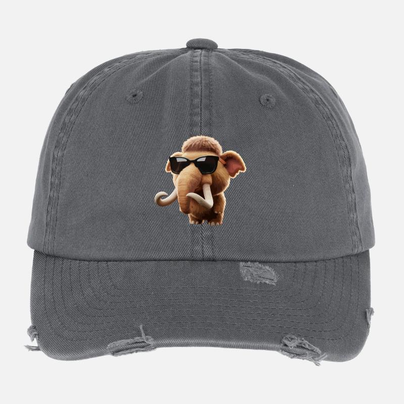 Sunglasses Mammoth Cartoon Flexfit Vintage Destroyed Cap