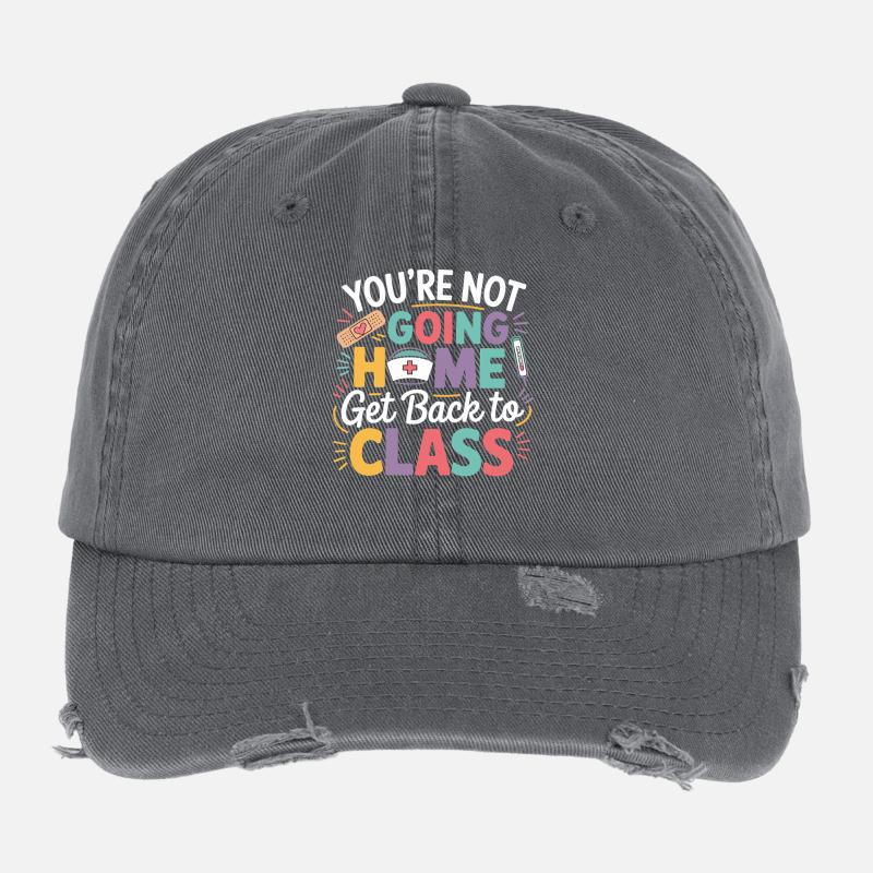 Back to class: You're not going home Flexfit Vintage Destroyed Cap