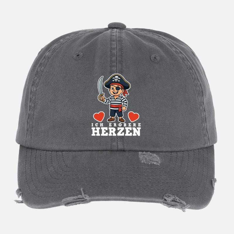 Pirate Children Flexfit Vintage Destroyed Cap