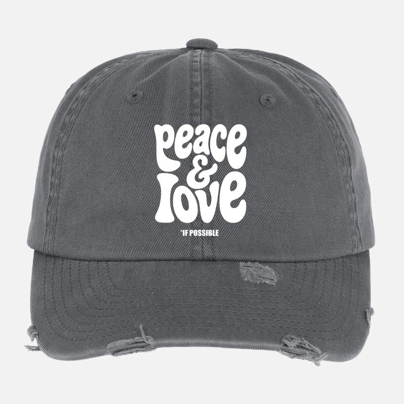 FRIEDENSLIEBE #2 – lass uns reden. Flexfit Vintage Destroyed Cap