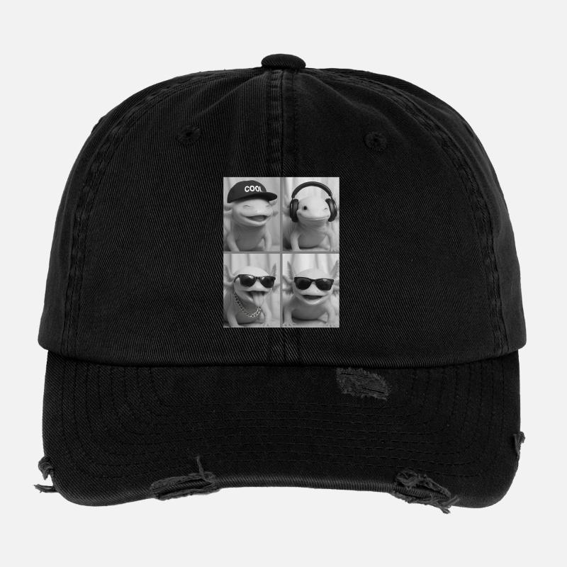 Axolotl Flexfit Vintage Destroyed Cap