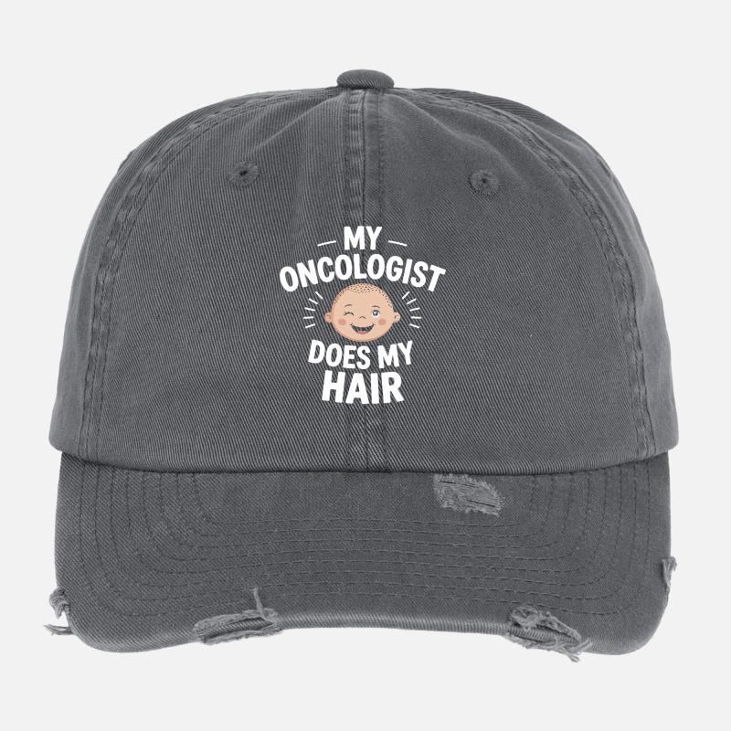 Mon oncologue coiffe mes cheveux Casquette vintage effet usé Flexfit