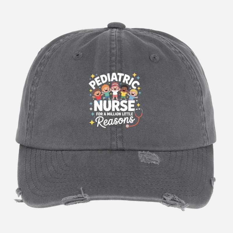 Pädiatrische Pflegehelden Flexfit Vintage Destroyed Cap