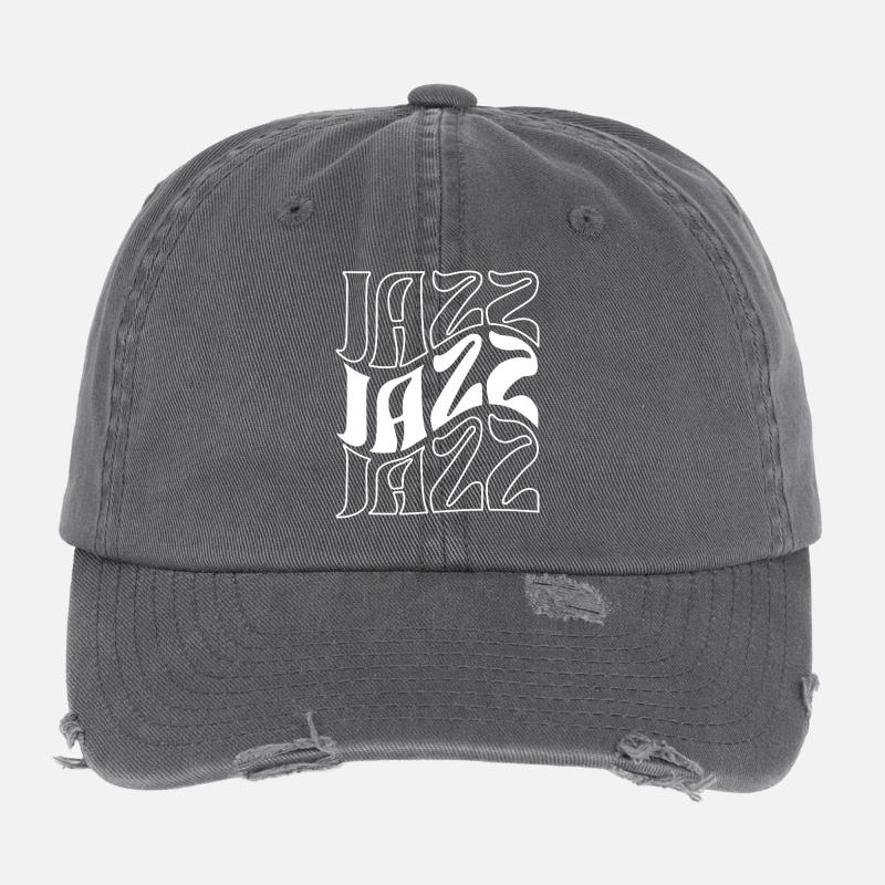Silhouette en gras de Jazz Casquette vintage effet usé Flexfit