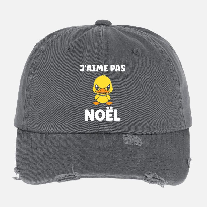 j'aime pas Noël Casquette vintage effet usé Flexfit
