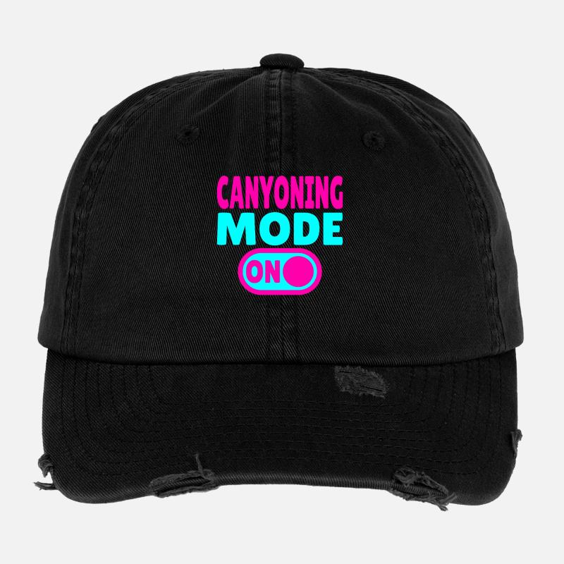 Canyoning Mode ON – Switch to adrenaline Flexfit Vintage Destroyed Cap