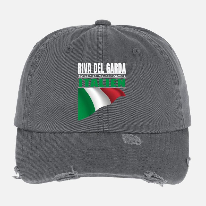 Riva del Garda Casquette vintage effet usé Flexfit