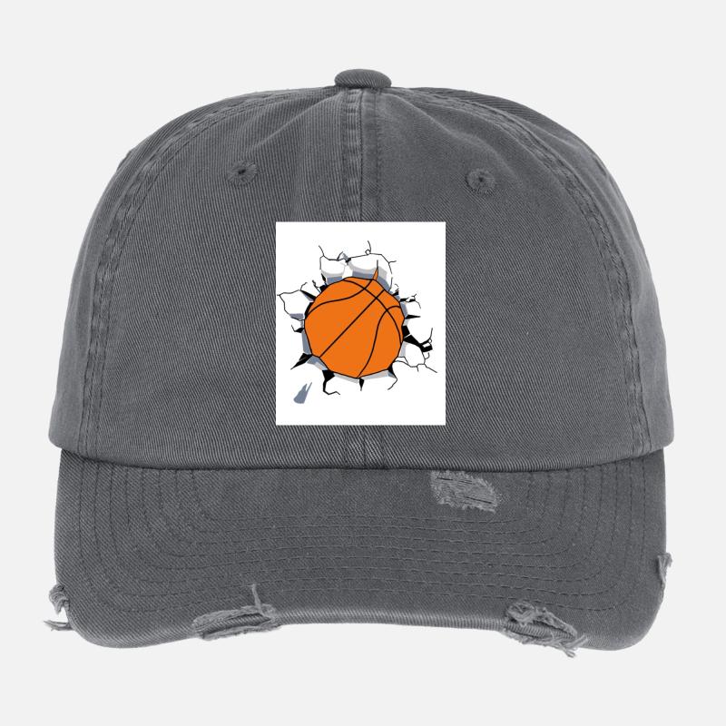 basketball Flexfit Vintage Destroyed Cap