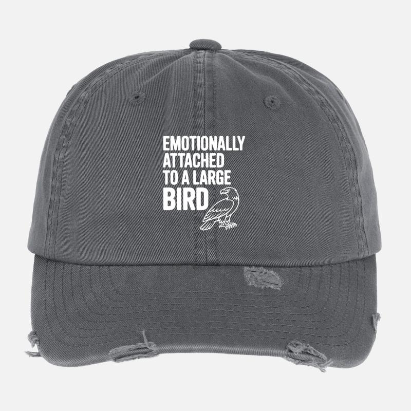 Emotionally Attached to a Large Bird Flexfit Vintage Destroyed Cap