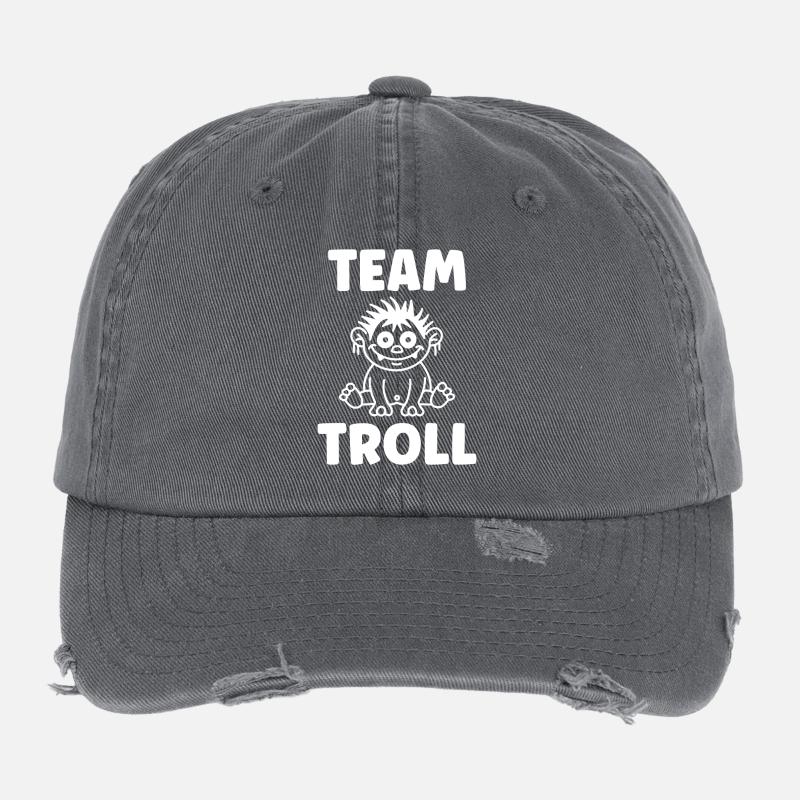 Troll Flexfit Vintage Destroyed Cap