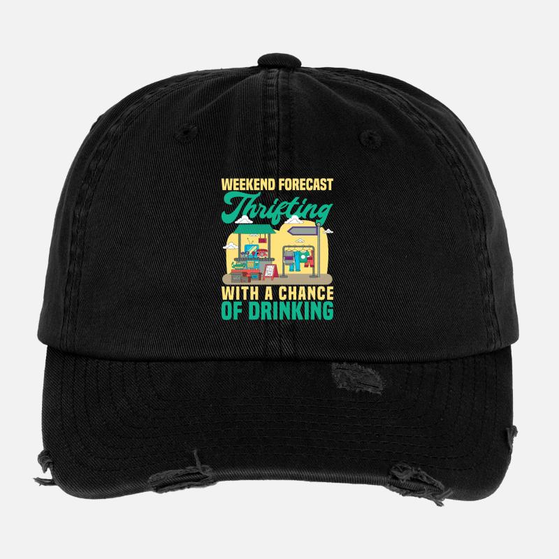 Thrift Shopper Weekend Forecast Thrift Store Flexfit Vintage Destroyed Cap