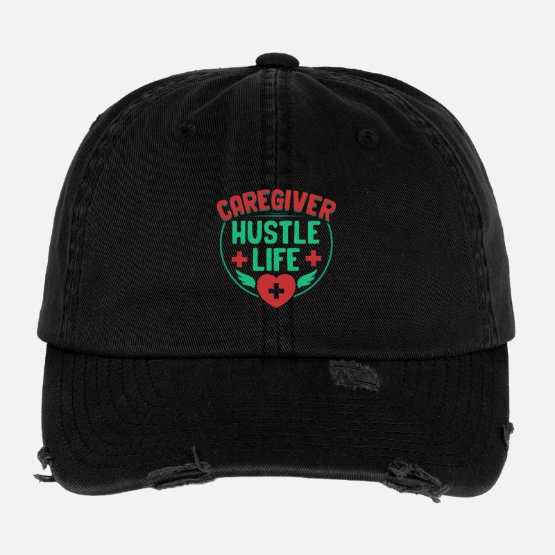 Nurse, geriatric care Flexfit Vintage Destroyed Cap