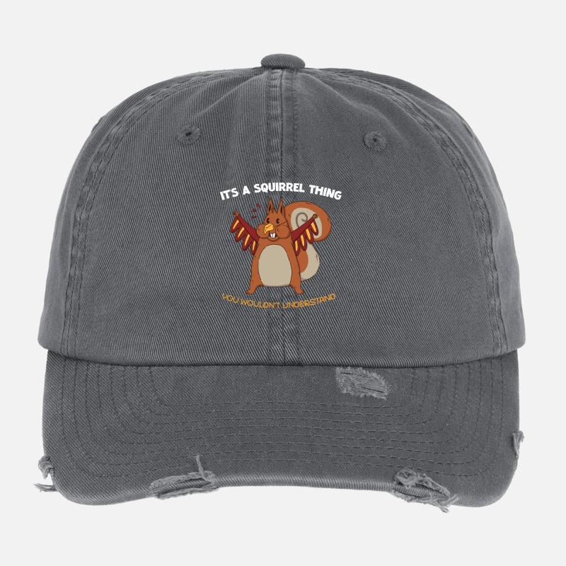Diction de l’écureuil ailé Casquette vintage effet usé Flexfit