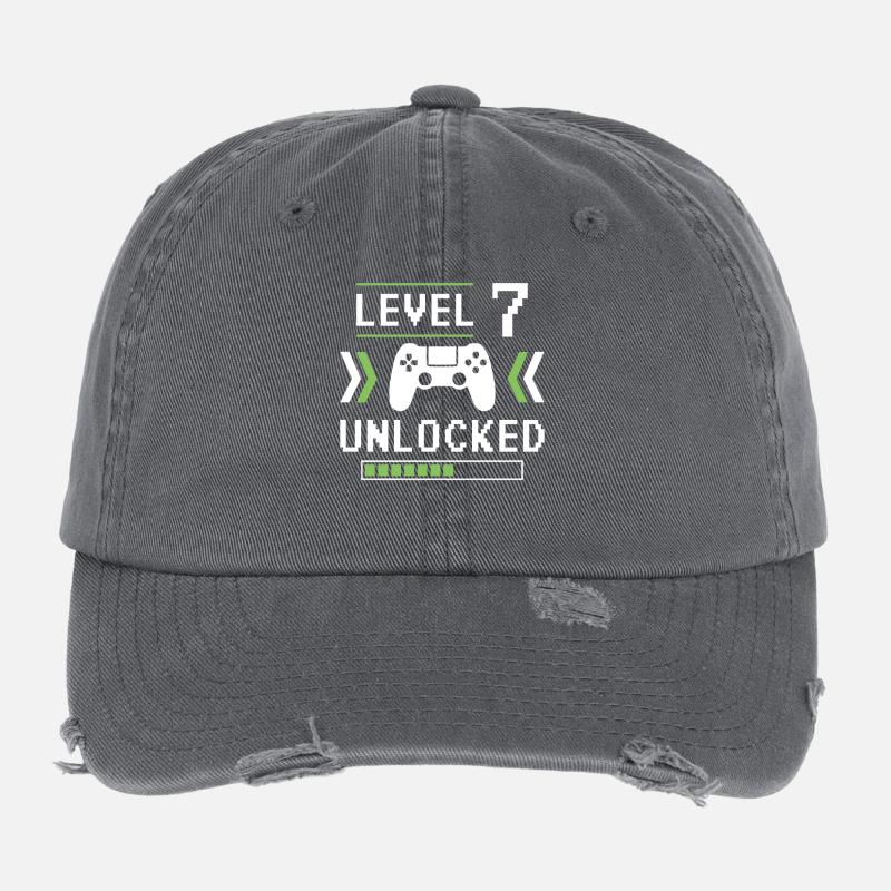 Niveau 7 débloqué Casquette vintage effet usé Flexfit