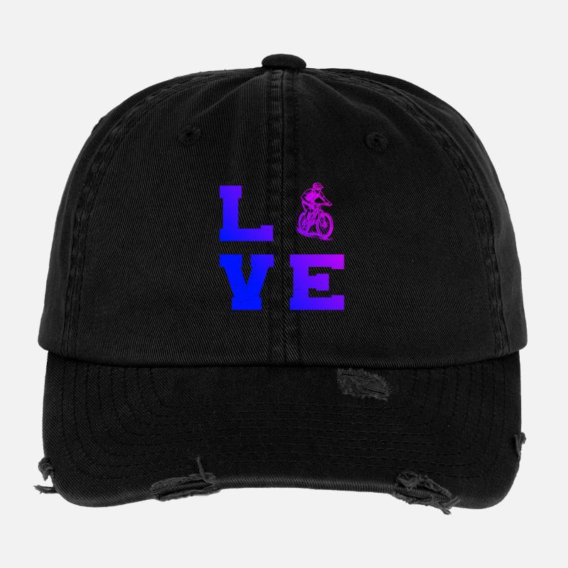Déclaration directe sur le VTT Casquette vintage effet usé Flexfit