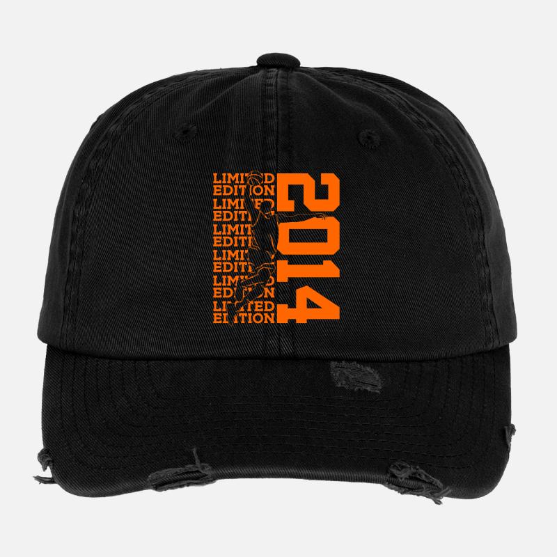 LIMITED EDITION 2014 BASKETBALL 12. GEBURTSTAG Flexfit Vintage Destroyed Cap