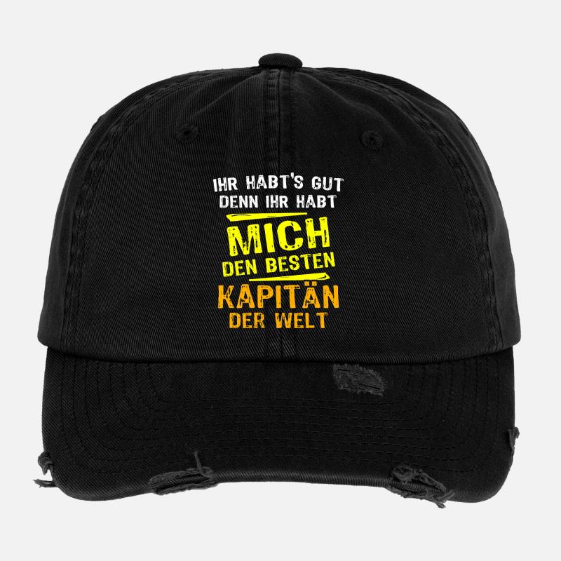 Captain Gift Flexfit Vintage Destroyed Cap