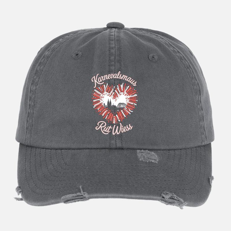Souris de Carnaval, Rut, Wiess, Cologne, Cologne, Souris de Carnaval, Casquette vintage effet usé Flexfit