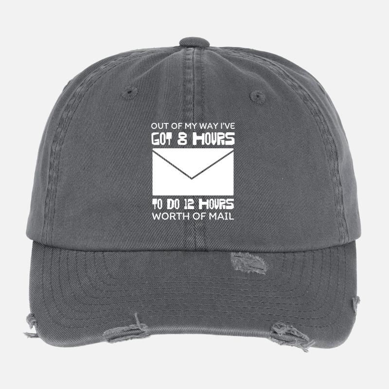 Marathon de huit heures de courriels Casquette vintage effet usé Flexfit