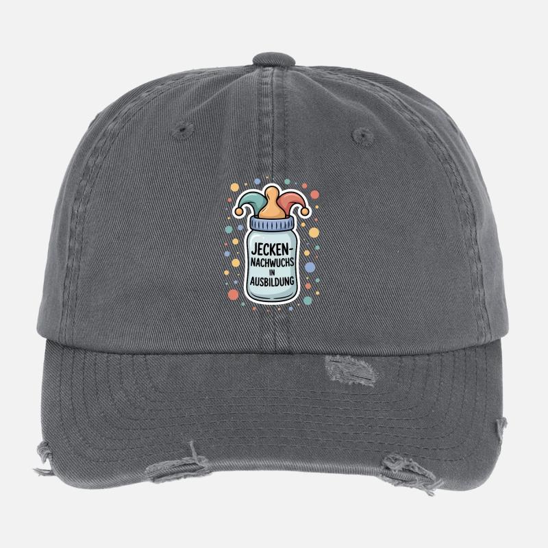 Jecken-Nachwuchs In Training Carnival Baby Flexfit Vintage Destroyed Cap