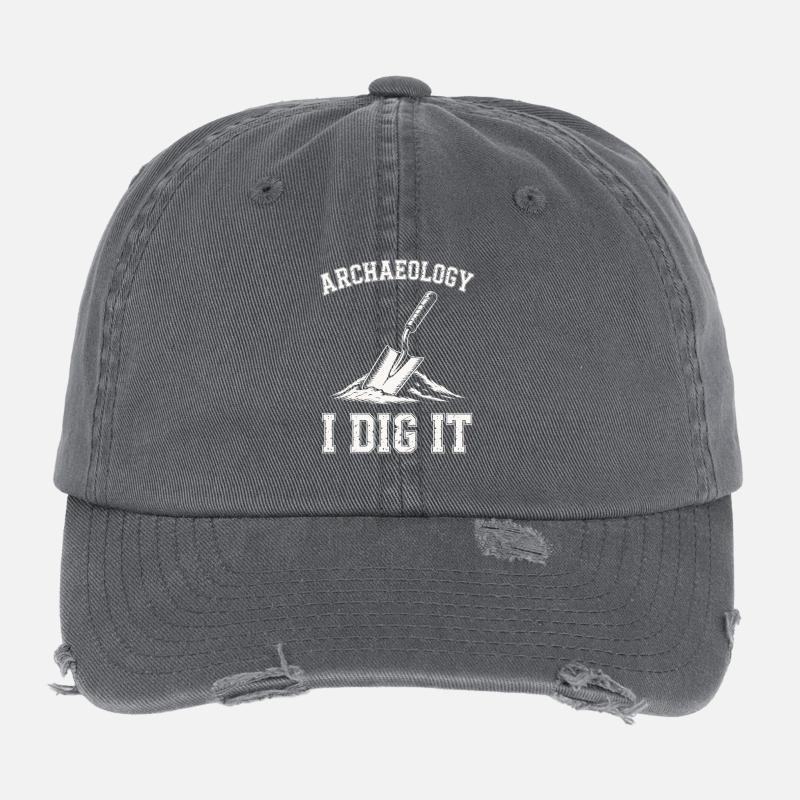 Archéologie I Dig It Conception de truelle Casquette vintage effet usé Flexfit