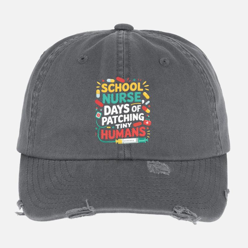 Minis patchwork d’infirmière scolaire Casquette vintage effet usé Flexfit