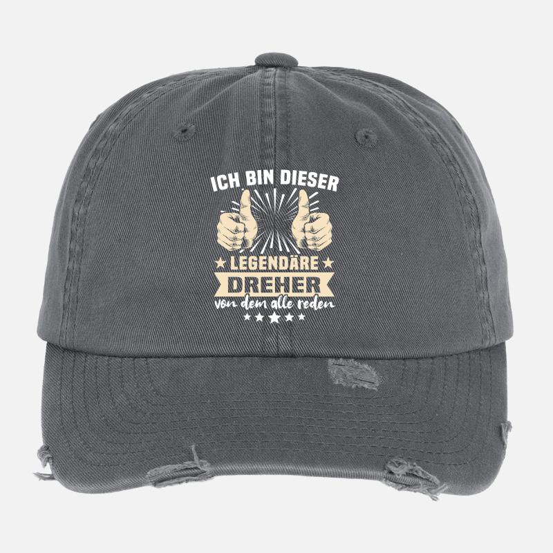 Dreher Sprüche Flexfit Vintage Destroyed Cap