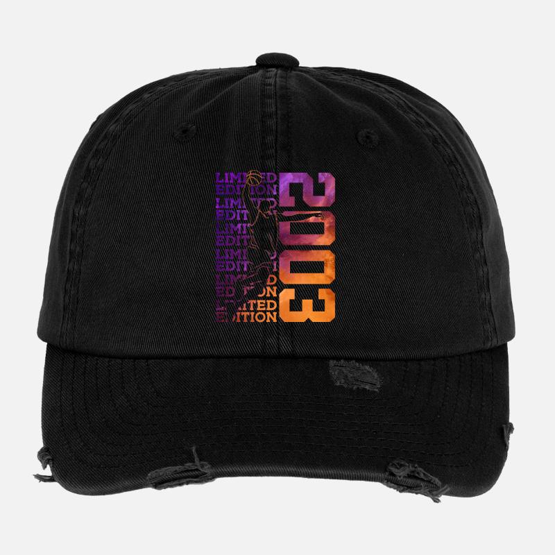 LIMITED EDITION 2003 BASKETBALL 23. GEBURTSTAG Flexfit Vintage Destroyed Cap