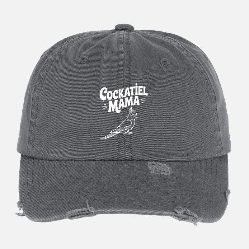 Nymphensittich-Mama Flexfit Vintage Destroyed Cap