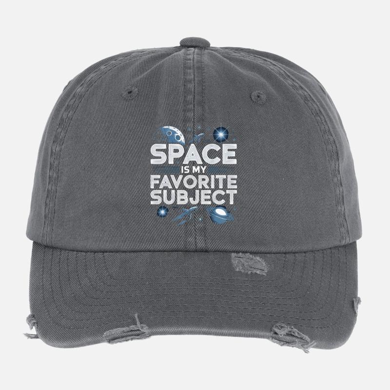 Astronomer Galaxy Outerspace Universe Astronomy Flexfit Vintage Destroyed Cap