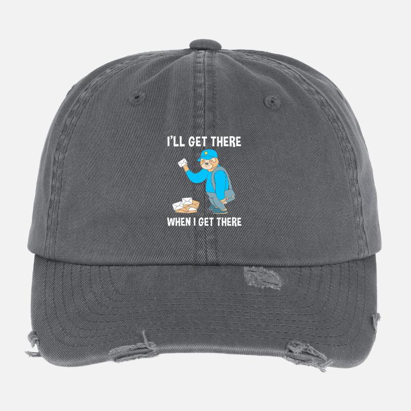 Post Poststempel Postbote Flexfit Vintage Destroyed Cap