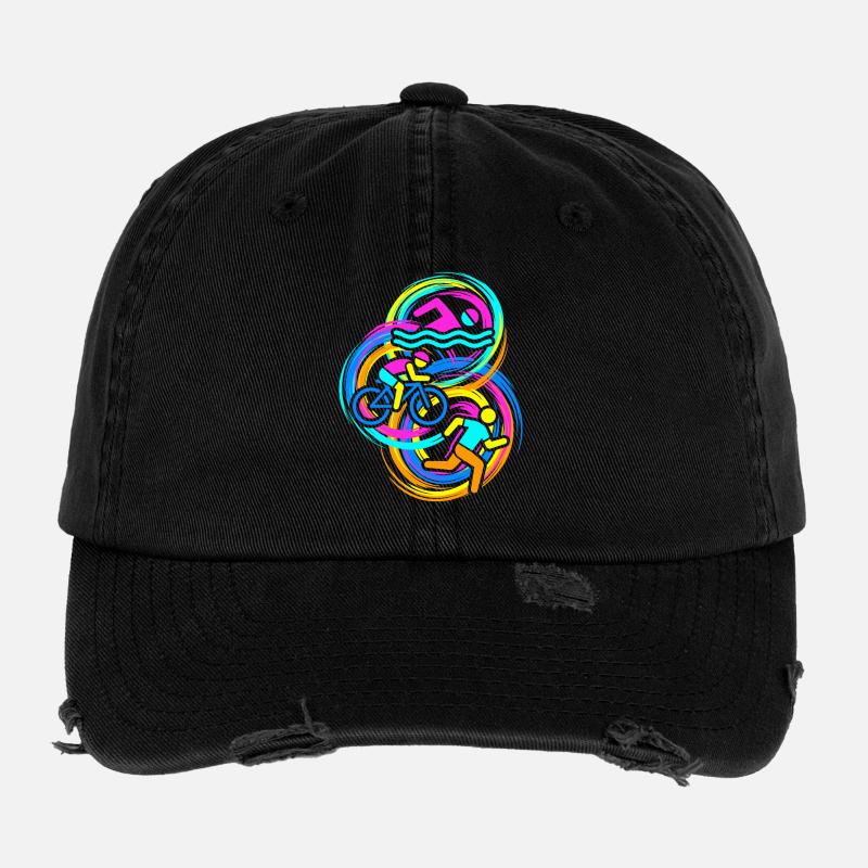Triathlon Flexfit Vintage Destroyed Cap