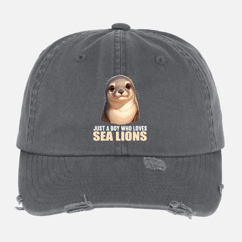 Lions de mer Lion de mer Casquette vintage effet usé Flexfit