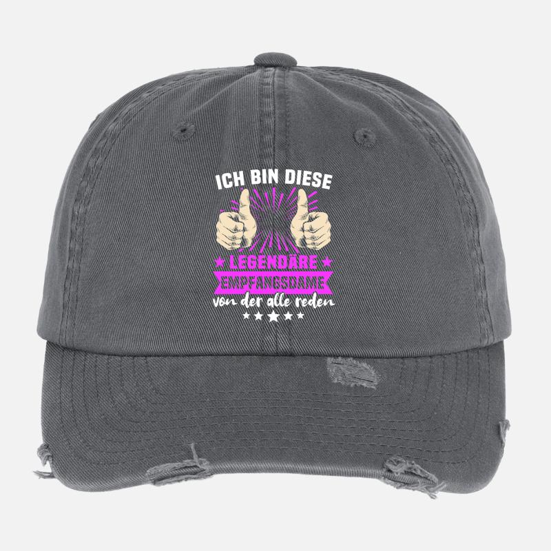 Dictons des réceptionnistes Casquette vintage effet usé Flexfit