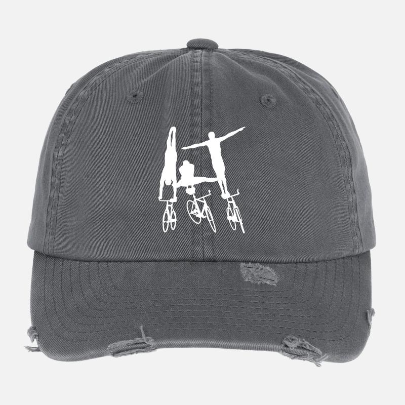 Kunstrad, Kunstradfahren, Hallenradsport Flexfit Vintage Destroyed Cap