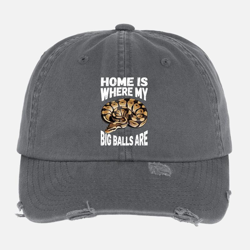 Python roi Serpents Amateurs de terrarium Python Casquette vintage effet usé Flexfit