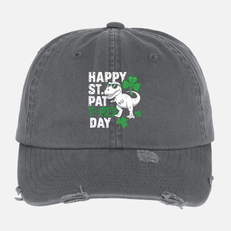 St Patrick's Rex Day Tee Flexfit Vintage Destroyed Cap