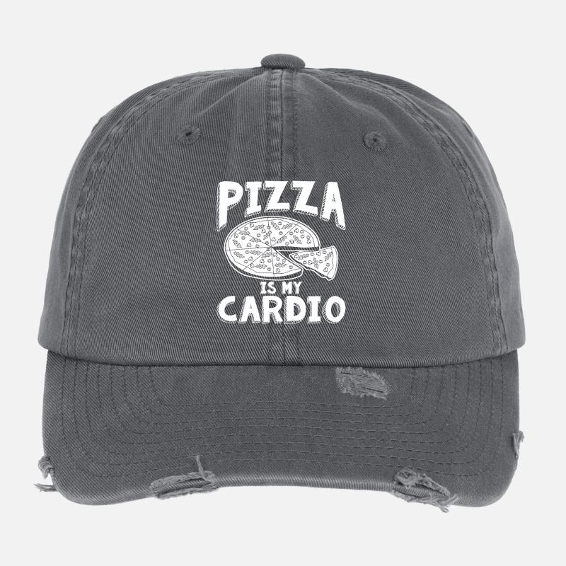 Pizza Cardio Flexfit Vintage Destroyed Cap