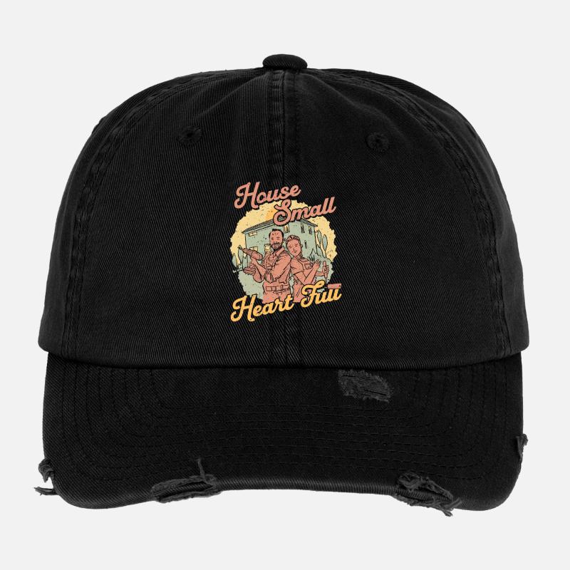 Tiny House Small Heart Full Flexfit Vintage Destroyed Cap