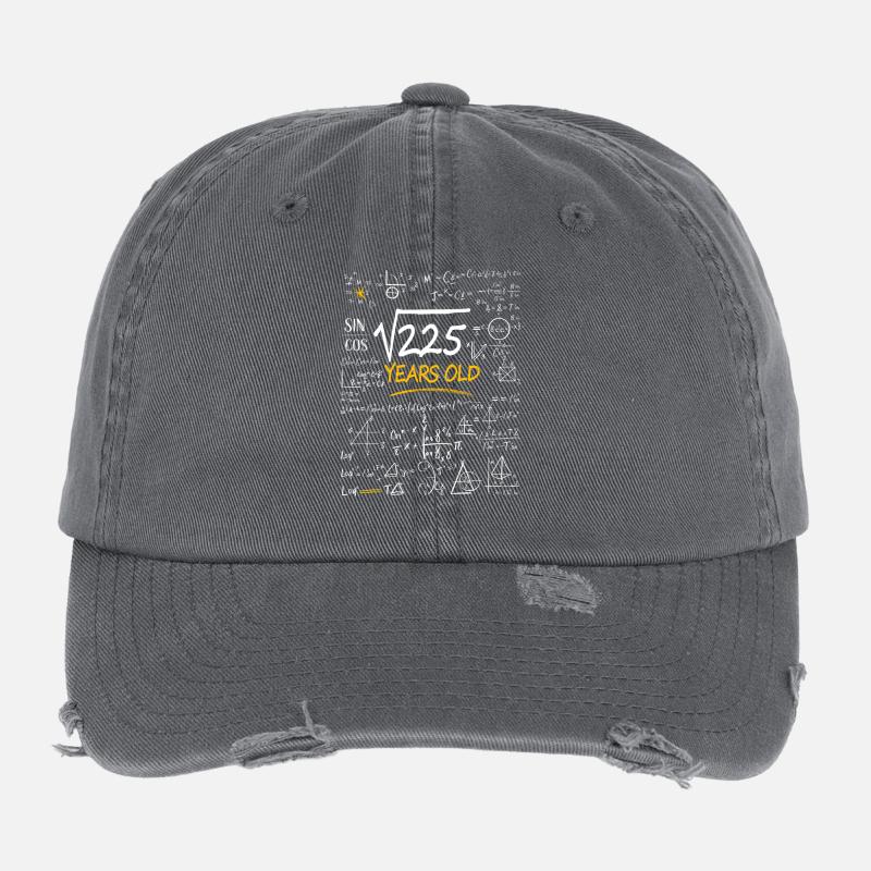 15 Jahre Geburtstag Mathematikformeln Lustig Flexfit Vintage Destroyed Cap