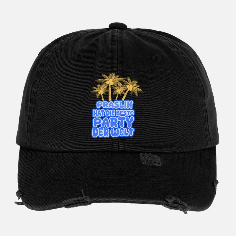 Région de vacances Praslin Casquette vintage effet usé Flexfit