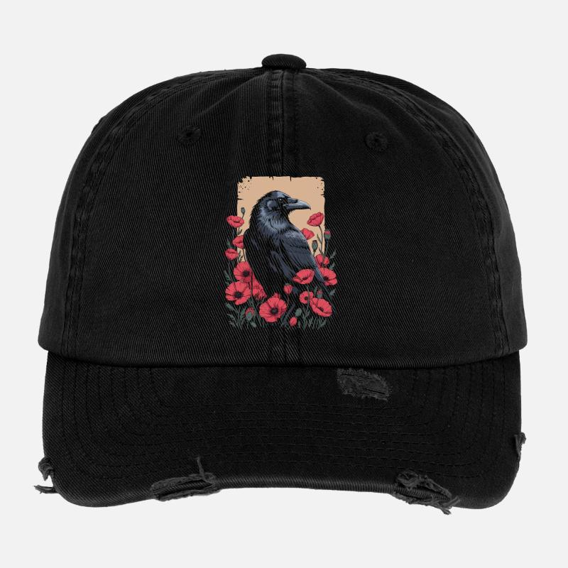 Rabe im Mohnfeld Flexfit Vintage Destroyed Cap