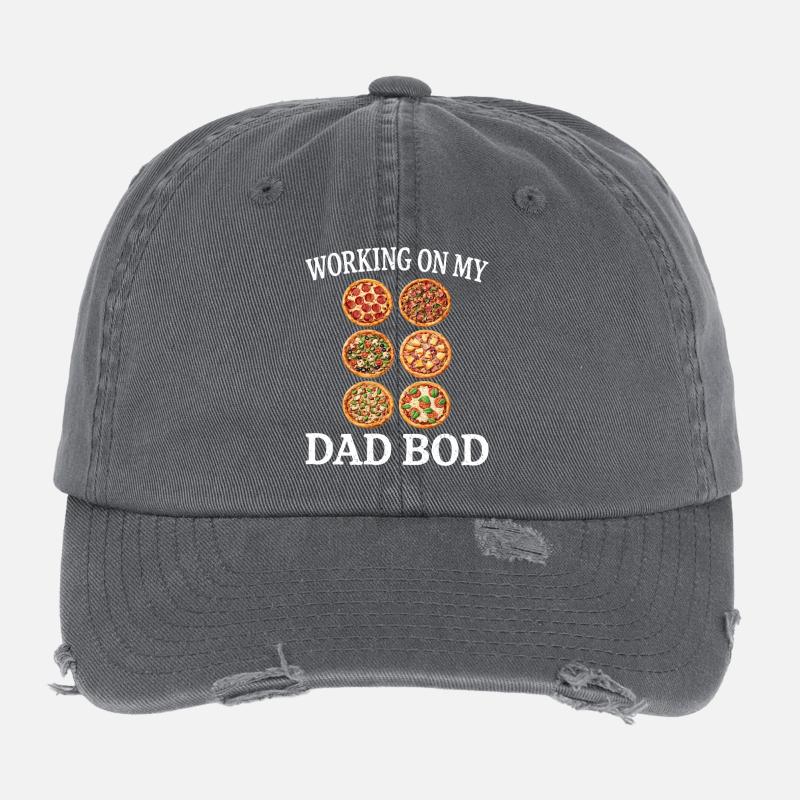 Pizza-Grid: Working on My Dad Bod Flexfit Vintage Destroyed Cap