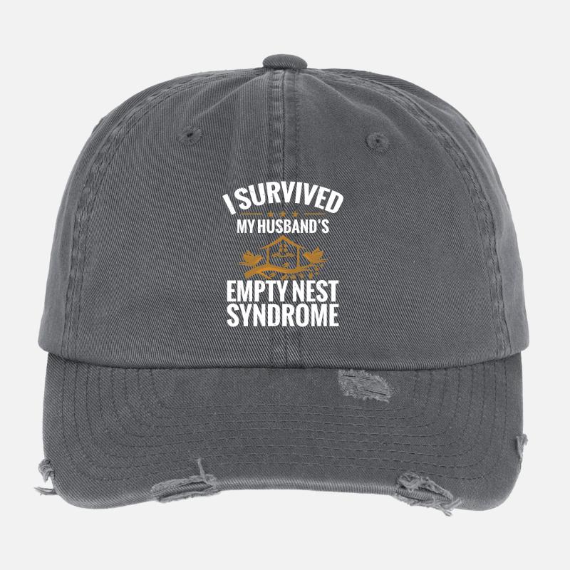 Empty-Nester-Syndrom Highschool-Absolvent – leeres Nest Flexfit Vintage Destroyed Cap