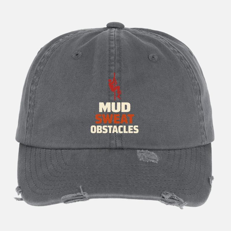 Parcours d’obstacles Course d’obstacles OCR Casquette vintage effet usé Flexfit