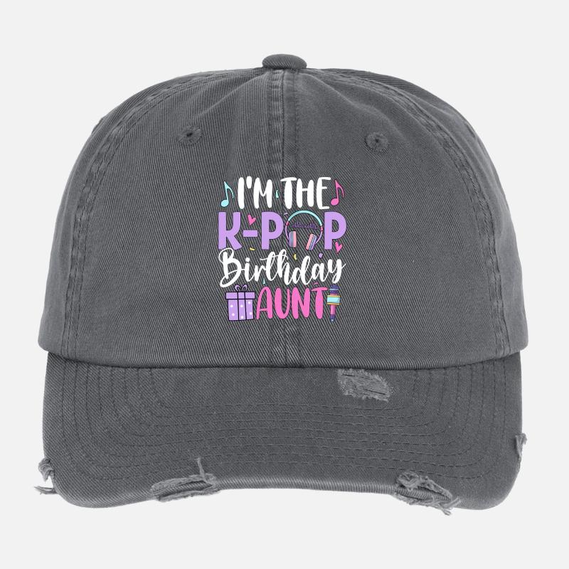 Je suis la sœur d’anniversaire de K Pop Casquette vintage effet usé Flexfit