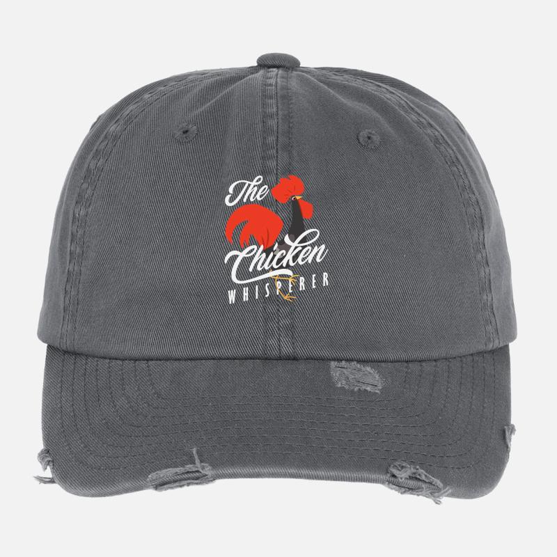 Le Coq Drôle du Murmureur de Poules Casquette vintage effet usé Flexfit