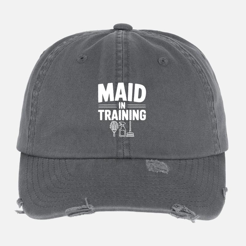 Dienstmädchen in Ausbildung Flexfit Vintage Destroyed Cap