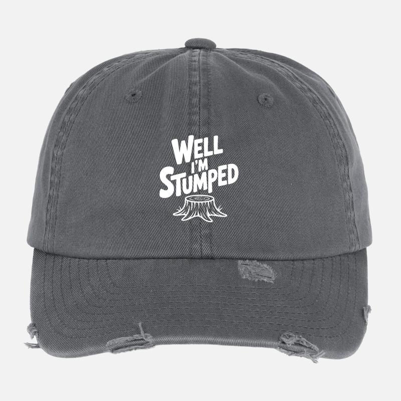 Well I'm Stumped Flexfit Vintage Destroyed Cap