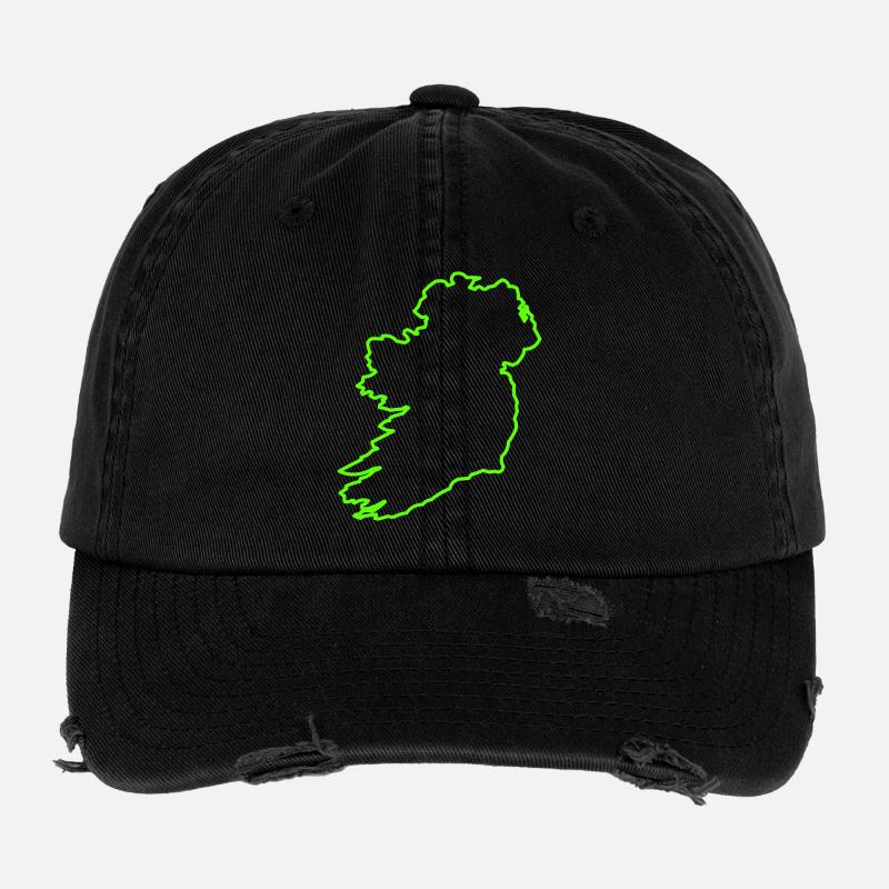 Outline Ireland Flexfit Vintage Destroyed Cap
